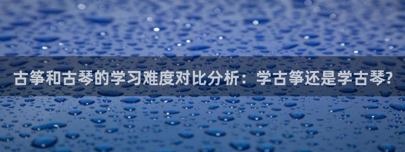 凯发旗舰平台：古筝和古琴的学习难度对比分析：学古筝还是学古琴